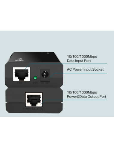 TP LINK - PoE Injector Adapter, POE150S